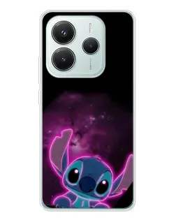 Чехол для Xiaomi Redmi Note 14 5G с картинкой «Неоновый Stitch»