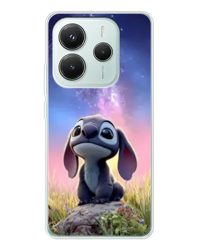 Чехол для Xiaomi Redmi Note 14 5G с картинкой «Стич на рассвете»