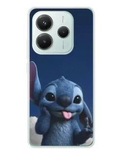 Чехол для Xiaomi Redmi Note 14 5G с картинкой «Стич в облаках»