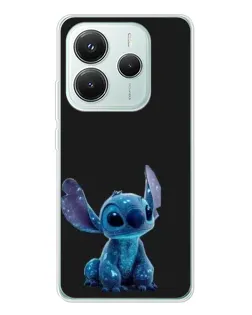 Чехол для Xiaomi Redmi Note 14 5G с картинкой «Стич на черном»