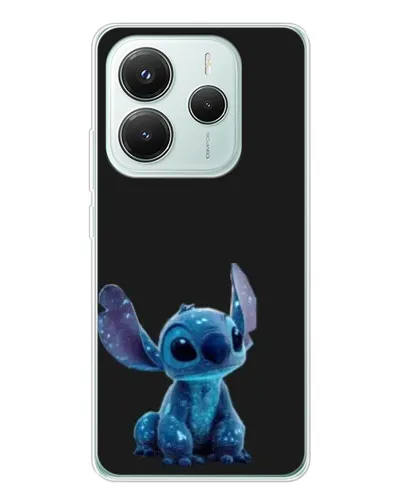 Чехол для Xiaomi Redmi Note 14 5G с картинкой «Стич на черном»