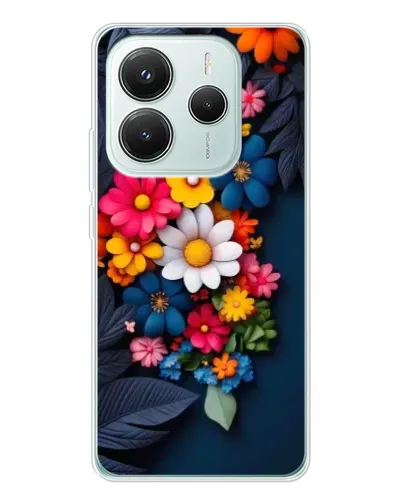 Чехол для Xiaomi Redmi Note 14 5G с картинкой «Цветочная феерия»