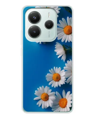 Чехол для Xiaomi Redmi Note 14 5G с картинкой «Белоснежные маргаритки»