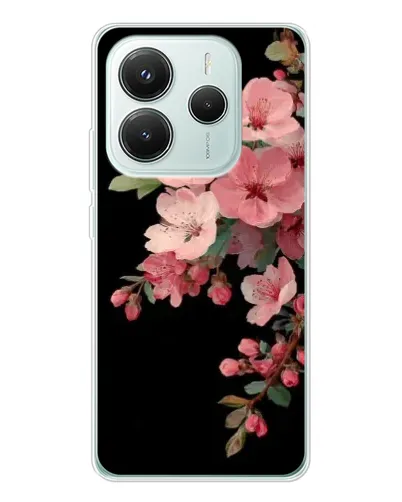 Чехол для Xiaomi Redmi Note 14 5G с картинкой «Розовая ветка сакуры»