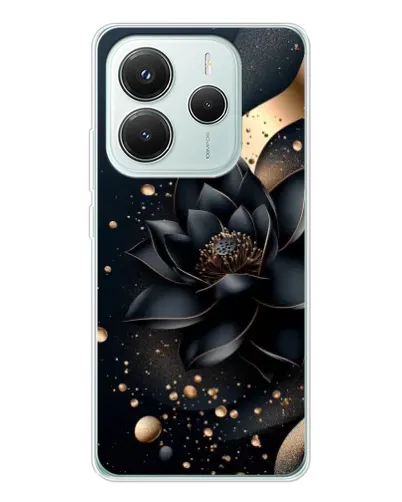 Чехол для Xiaomi Redmi Note 14 5G с картинкой «Черный лотос»
