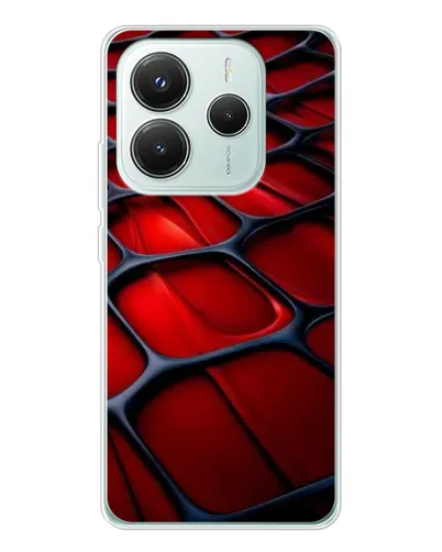 Чехол для Xiaomi Redmi Note 14 5G с картинкой «Красная глянцевая сетка» Чехол для Xiaomi Redmi Note 14 5G с картинкой «Красная глянцевая сетка»