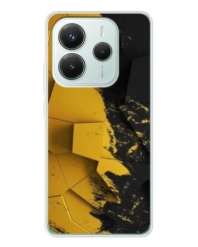 Чехол для Xiaomi Redmi Note 14 5G с картинкой «Золотые осколки геометрии» Чехол для Xiaomi Redmi Note 14 5G с картинкой «Золотые осколки геометрии»
