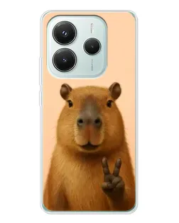 Чохол для Xiaomi Redmi Note 14 5G з картинкою «Капібара вікторія» Чохол для Xiaomi Redmi Note 14 5G з картинкою «Капібара вікторія»