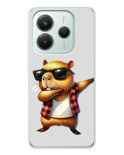 Чохол для Xiaomi Redmi Note 14 5G з картинкою «Капібара репер даб»