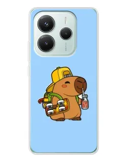 Чохол для Xiaomi Redmi Note 14 5G з картинкою «Капібара на скейті» Чохол для Xiaomi Redmi Note 14 5G з картинкою «Капібара на скейті»