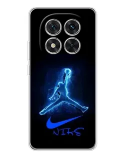 Чехол для Xiaomi Redmi Note 14 Pro 5G с картинкой «Jordan Neon Blue»