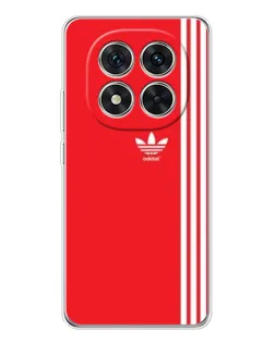 Чехол для Xiaomi Redmi Note 14 Pro 5G с картинкой «Красный минимализм Adidas»