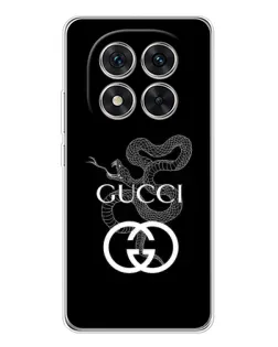 Чехол для Xiaomi Redmi Note 14 Pro 5G с картинкой «Gucci — серебряная змея»