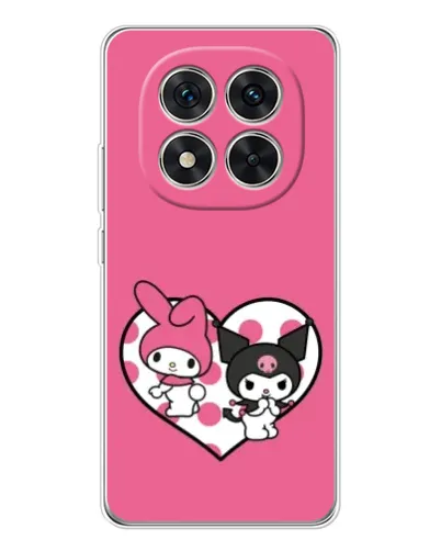 Чохол для Xiaomi Redmi Note 14 Pro 5G з картинкою «Kuromi та My Melody»
