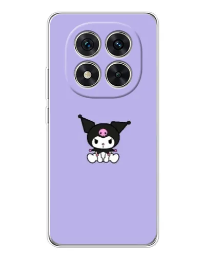 Чохол для Xiaomi Redmi Note 14 Pro 5G з картинкою «Kuromi — фіолетовий мінімалізм»