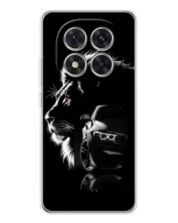 Чехол для Xiaomi Redmi Note 14 Pro 5G с картинкой «BMW и лев»