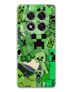 Чехол для Xiaomi Redmi Note 14 Pro 5G с картинкой «Криперы Minecraft»