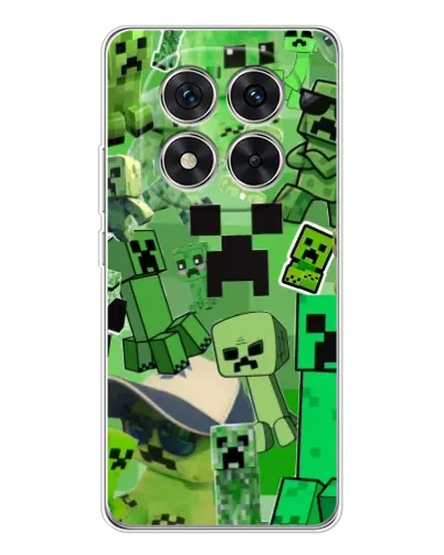 Чехол для Xiaomi Redmi Note 14 Pro 5G с картинкой «Криперы Minecraft» Чехол для Xiaomi Redmi Note 14 Pro 5G с картинкой «Криперы Minecraft»
