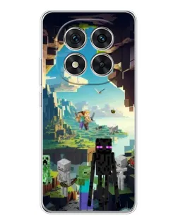 Чехол для Xiaomi Redmi Note 14 Pro 5G с картинкой «Эндермен в лесу»
