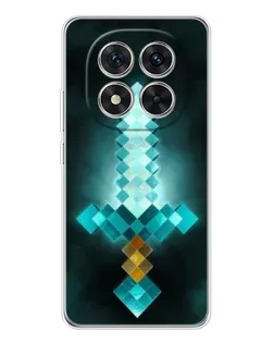 Чехол для Xiaomi Redmi Note 14 Pro 5G с картинкой «Алмазный меч неон»