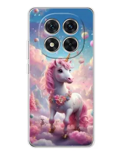 Чехол для Xiaomi Redmi Note 14 Pro 5G с картинкой «Единорог среди облаков»