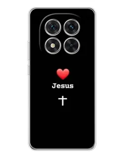 Чохол для Xiaomi Redmi Note 14 Pro 5G з картинкою «Серце - Jesus»