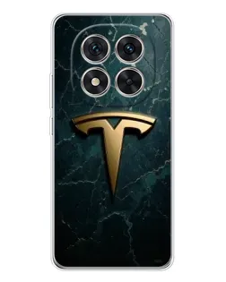 Чехол для Xiaomi Redmi Note 14 Pro 5G с картинкой «Мраморная Tesla Gold»