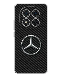 Чехол для Xiaomi Redmi Note 14 Pro 5G с картинкой «Карбоновый Mercedes стиль»