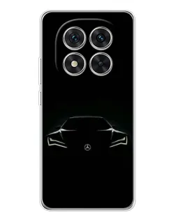 Чохол для Xiaomi Redmi Note 14 Pro 5G з картинкою «Mercedes — силует авто» Чохол для Xiaomi Redmi Note 14 Pro 5G з картинкою «Mercedes — силует авто»