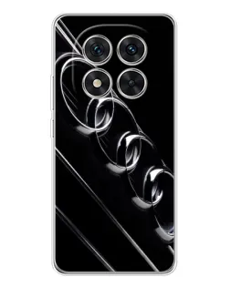 Чехол для Xiaomi Redmi Note 14 Pro 5G с картинкой «Audi — абстрактные кольца»