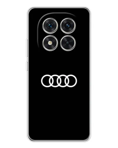 Чехол для Xiaomi Redmi Note 14 Pro 5G с картинкой «Audi White Logo»
