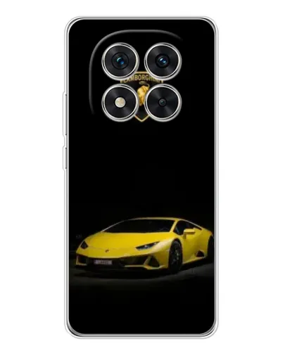 Чехол для Xiaomi Redmi Note 14 Pro 5G с картинкой «Lamborghini желтый акцент»