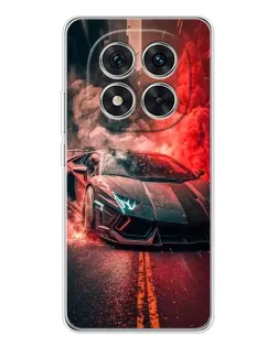Чехол для Xiaomi Redmi Note 14 Pro 5G с картинкой «Lamborghini красный дым»
