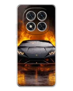 Чехол для Xiaomi Redmi Note 14 Pro 5G с картинкой «Lamborghini в огне»