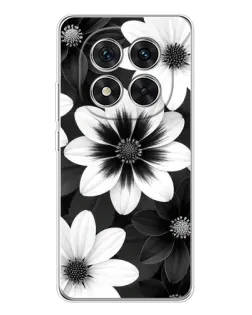 Чохол для Xiaomi Redmi Note 14 Pro 5G з картинкою «Монохромні айстри»