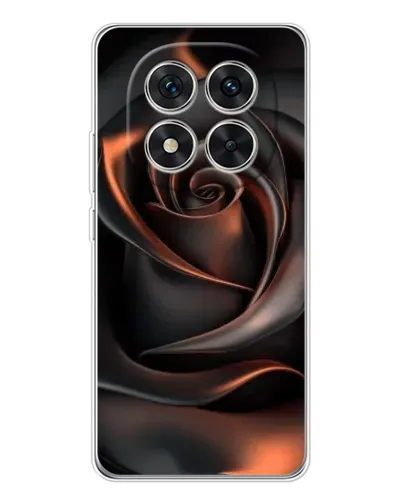Чохол для Xiaomi Redmi Note 14 Pro 5G з картинкою «Шовкова чорна троянда»
