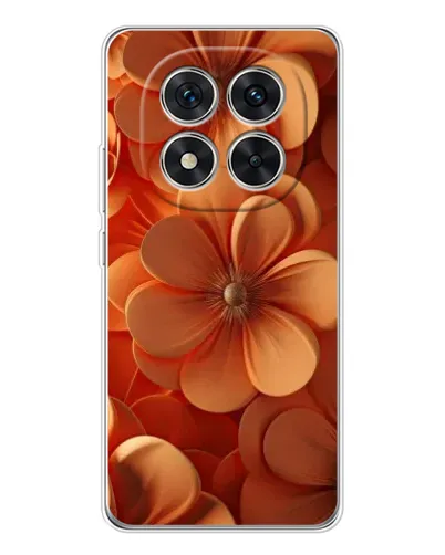 Чохол для Xiaomi Redmi Note 14 Pro 5G з картинкою «Помаранчева макро квітка»