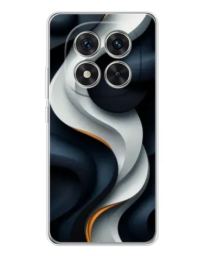 Чохол для Xiaomi Redmi Note 14 Pro 5G з картинкою «Об'ємні чорно-білі стрічки» Чохол для Xiaomi Redmi Note 14 Pro 5G з картинкою «Об'ємні чорно-білі стрічки»