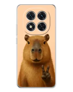 Чохол для Xiaomi Redmi Note 14 Pro 5G з картинкою «Капібара вікторія»