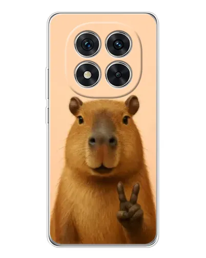 Чехол для Xiaomi Redmi Note 14 Pro 5G с картинкой «Капибара виктория» Чехол для Xiaomi Redmi Note 14 Pro 5G с картинкой «Капибара виктория»