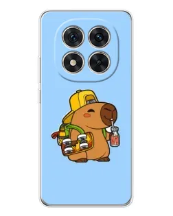 Чохол для Xiaomi Redmi Note 14 Pro 5G з картинкою «Капібара на скейті»
