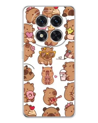 Чехол для Xiaomi Redmi Note 14 Pro 5G с картинкой «Стикерпак с капибарами» Чехол для Xiaomi Redmi Note 14 Pro 5G с картинкой «Стикерпак с капибарами»