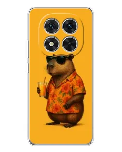Чохол для Xiaomi Redmi Note 14 Pro 5G з картинкою «Капібара на відпочинку»