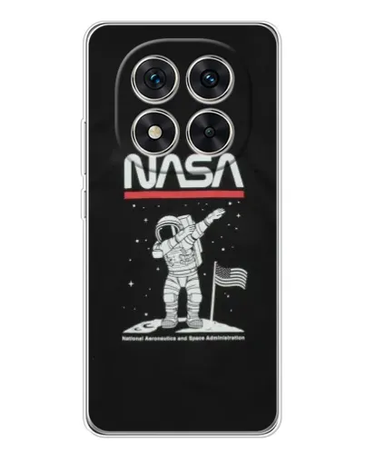 Чехол для Xiaomi Redmi Note 14 Pro Plus с картинкой «NASA — шагаем по Луне»