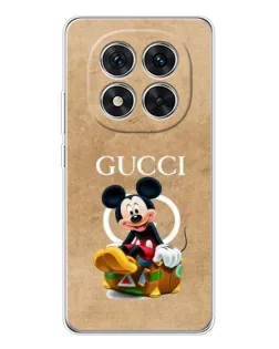 Чехол для Xiaomi Redmi Note 14 Pro Plus с картинкой «Микки Маус Gucci — крафт»