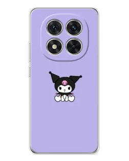 Чехол для Xiaomi Redmi Note 14 Pro Plus с картинкой «Kuromi — фиолетовый минимализм»