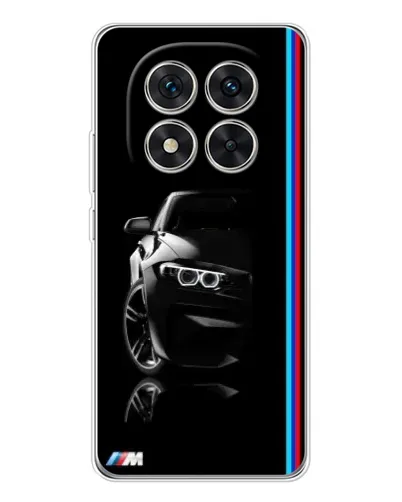 Чехол для Xiaomi Redmi Note 14 Pro Plus с картинкой «Силуэт BMW в темноте»