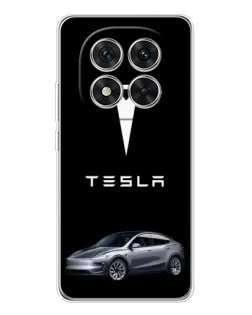 Чехол для Xiaomi Redmi Note 14 Pro Plus с картинкой «Tesla Model Y»