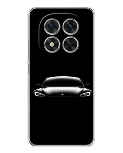 Чехол для Xiaomi Redmi Note 14 Pro Plus с картинкой «Фары Tesla Night»