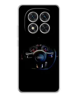 Чехол для Xiaomi Redmi Note 14 Pro Plus с картинкой «Салон Audi — руль»